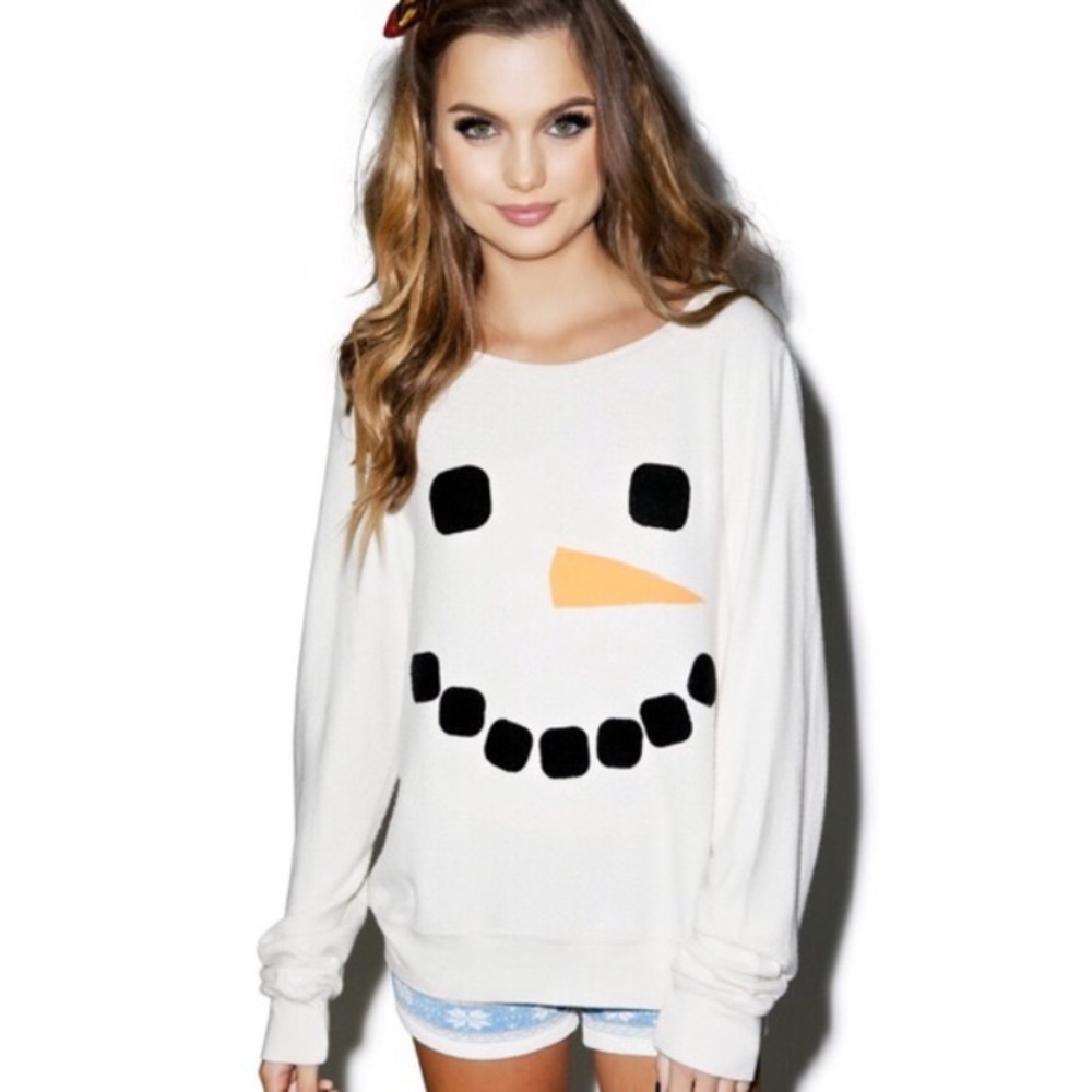 Wildfox snowman sweatshirt